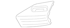 Bumper Cover Spacer Panel Grille - Left, Front, Lower