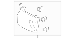 Body C-Pillar Trim Panel Load Compartment (King Ranch)