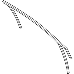 Window Track Run Door Glass - Right, Front