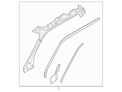 Body A-Pillar Reinforcement Side Rail - Right, Upper, Inner