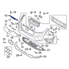 Bumper Trim Finish Panel Back Up Camera Housing - Front (GT Feature Car)