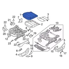 Seat Cover Cushion - Left, Front