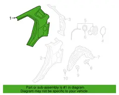 Curtain Air Bag - Left, Front (LWB Kombi)
