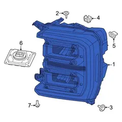 Headlight <br>A non sealed beam style housing Composite Lamp - Right, Front