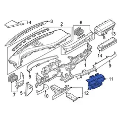 Cover HVAC Heater Control Switch Bezel <br>HVAC Rapid spec 9 18., 18