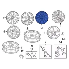 Wheel Rim 20 X 8.5 Alum Type 1
