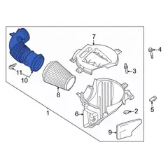 Engine Air Intake Hose - 5.2L