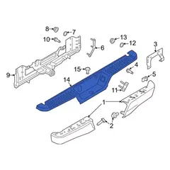 Bumper Step Pad Cover - Rear (BEV)