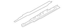 Floor Side Rail Reinforcement Sidemember Extension Pan - Left, Front