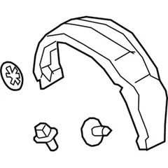 Quarter Panel Splash Shield Filler - Left, Inner