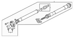 Drive Shaft Prop - Rear 3.3L