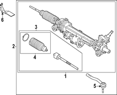 Bracket Rack and Pinion Heat Shield <br>A component which protects the gear from extreme - Right