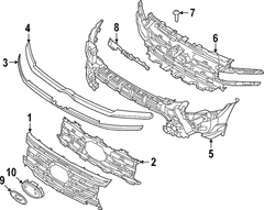 Grille Molding Insert - Front