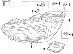 Composite Headlight - Left, Front