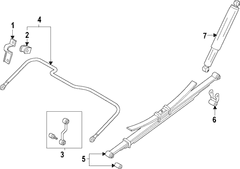 Chassis Cab Leaf spring - Left, Right, Rear