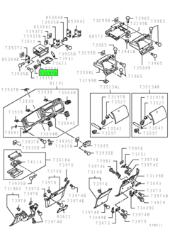 CLIP,GLOVEBOX 1