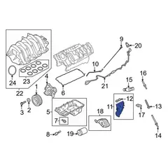 Engine Oil Filter Adapter Adaptor - 5.0L