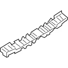 Bumper Impact Absorber Isolator Cover Support Rail - Rear