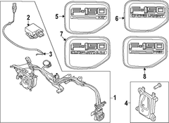 Drive Motor Battery Pack Charging Port Door Filler Ring <br>A which helps to enclose the
