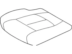 Seat Cover Cushion - Left, Front