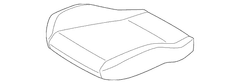 Seat Cover Cushion - Left, Front (Convertible)