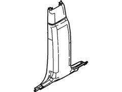 Door Pillar Post Trim Set Panel - Left