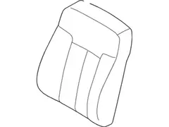 Seat Back Cushion Cover - Right, Front