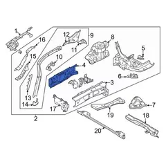 Filler Fender Rail - Right, Front