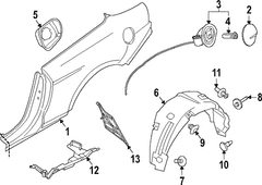 Convertible Seal Body Side Panel - Left (Convertible)