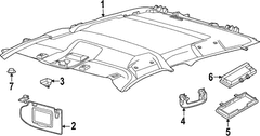 Visor Sun <br>Sun - Left, Driver
