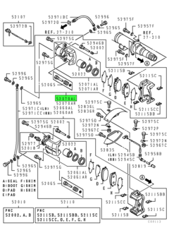 CALIPER & PAD ASSY,RR BRAKE,RR LH 1