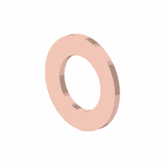 Seal Ring DIN 7603, 8x14, Copper