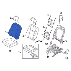 Cover Seat Back - Front