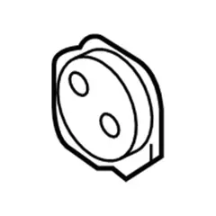 Headlight Control Module Cooling Fan - Front