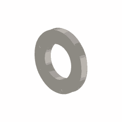 Hardened Steel Washer, 0.53 x 0.94 x 0.12 inches