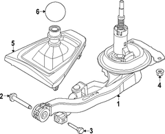 Manual Transmission Shift Knob Gear Change Lever (6-MT, MT, MT)