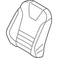 Seat Back Cushion Cover - Left, Front