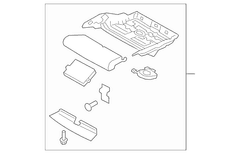 Sandstone Seat Frame <br>Seat Base Cushion - Front