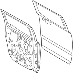 Door Shell Complete Panel - Left, Rear