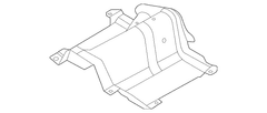 FWD Shield Heat <br>Floor Pan Deflector Filler Floor Insulator Muffler Pipe Side - 2.0L