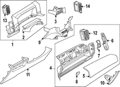 Instrument Cluster Bezel Panel <br>Trim piece that surrounds the