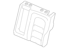 Seat Back Cushion Cover - Left, Rear