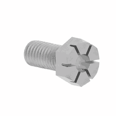 7/16-14 x 1.00 Inch Lock Bolt, Plain Finish