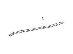 Frame Side Member Reinforcement Brace - Right, Rear, Center (Convertible)