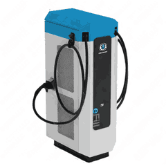 Electric Fuel Dispenser - 120 kW, All-in-One, 2CCS1, 300A, 25 ft, CCR DC