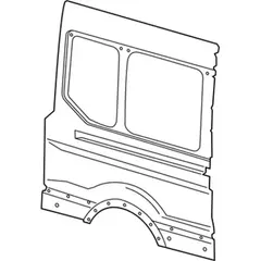 Quarter Panel Body Side - Right, Rear, Outer (All Long)