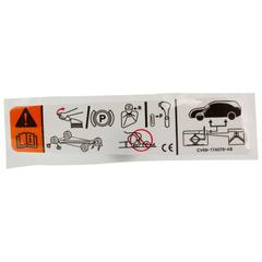 Engine Decal Jack Operation Sticker