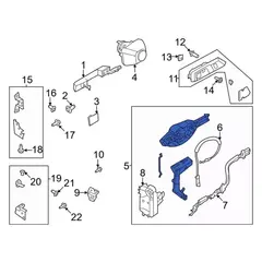 Latch Door Lock Actuator Motor - Right, Rear