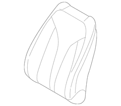 Seat Back Cushion Cover - Right, Front