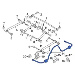Suspension Stabilizer Bar - Rear